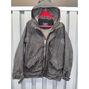 Abercrombie and Fitch Faded Washed Black Military Fishtail Size XL  Jacket Coat